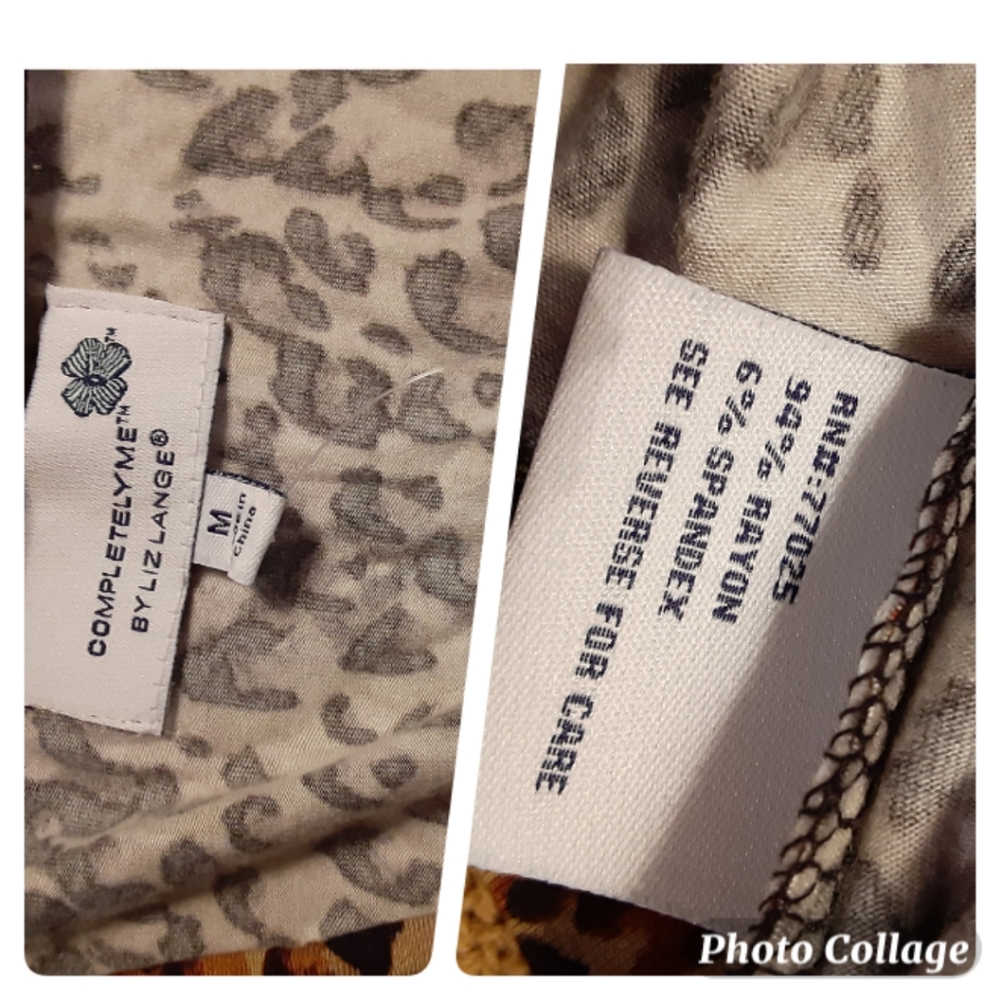 Gorgeous Animal Print Top by Liz Lange⚘Brand New - Picture 2 of 3